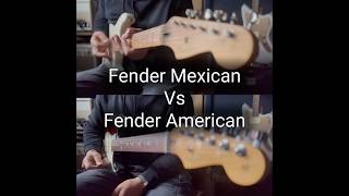 Fender Mexican vs American. 5 million views later, again with fresh strings on each