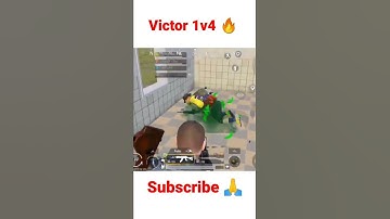 victor 1v4 🔥| wait for end 😂 #shorts #bgmi #pubg #pubgmobile #victor #funny #funnyvideo
