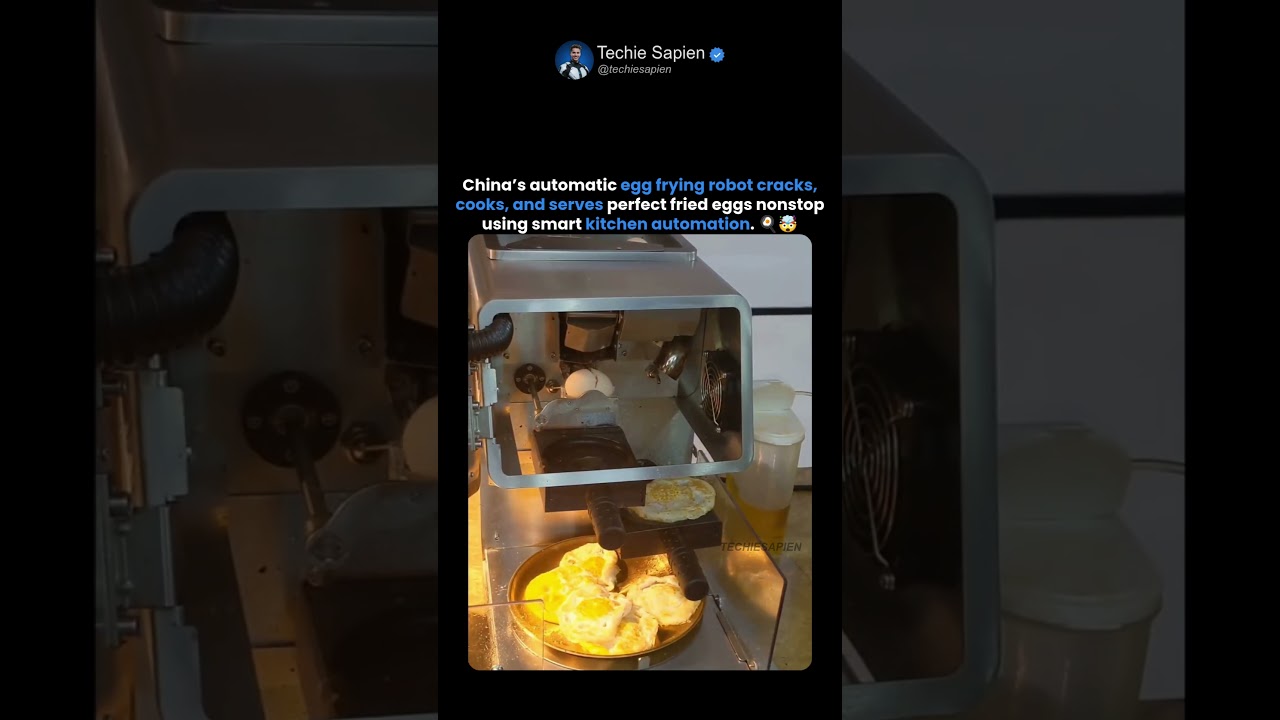 China’s Egg Frying Machine Can Cook Eggs Without Humans🤯