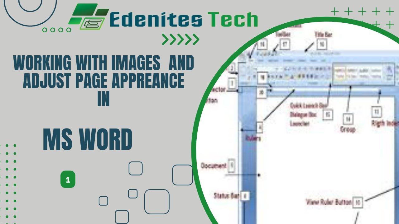WORKING WITH IMAGES AND ADJUST PAGE APPEARANCE - YouTube