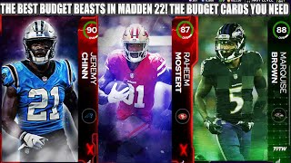 THE BEST BUDGET BEASTS IN MADDEN 22 YOU NEED RIGHT NOW! BEST BUDGET CARDS! | MADDEN 22 ULTIMATE TEAM