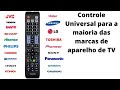 Como configurar controle universal em qualquer tv