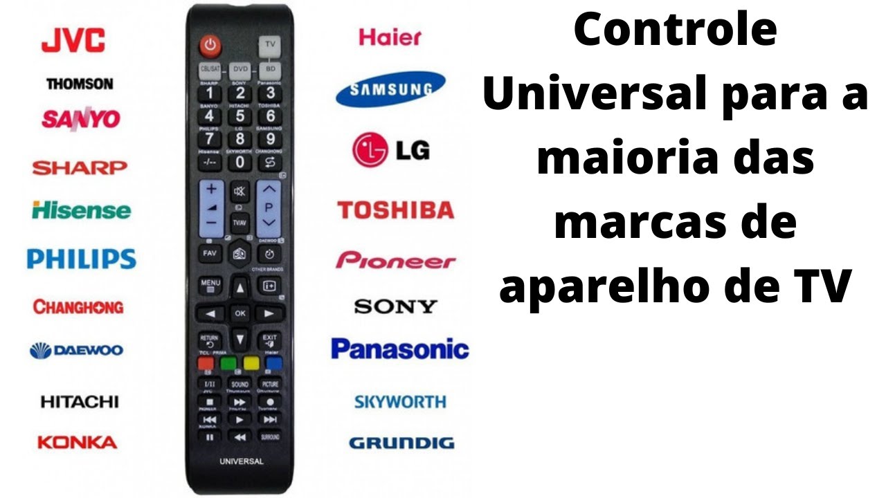 Como configurar controle universal em qualquer tv 