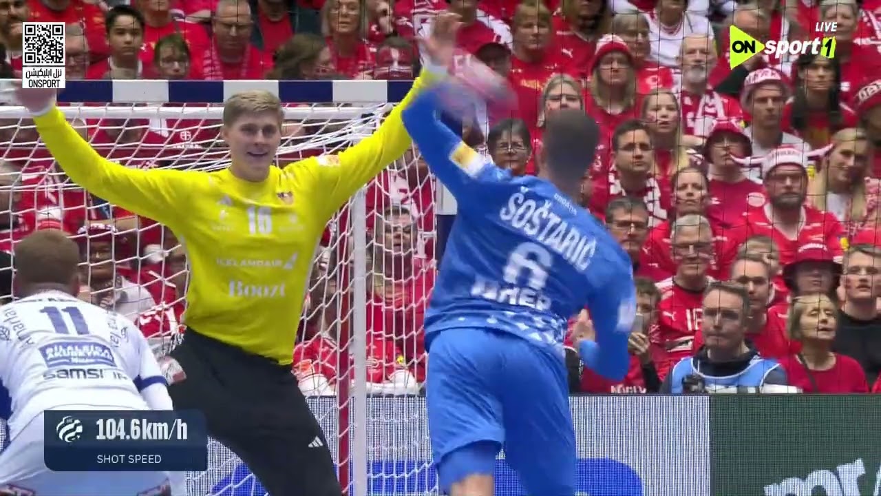 مباراة كرواتيا و ايسلاندا لتحديد المركز الثالث والرابع في بطولة اوروبا 2026 لكرة اليد