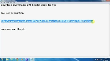 SwiftShader DX9 Shader Model.avi
