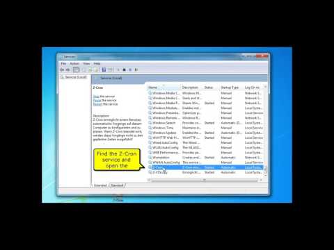 Z-Cron Service as Admin - Z-Cron English