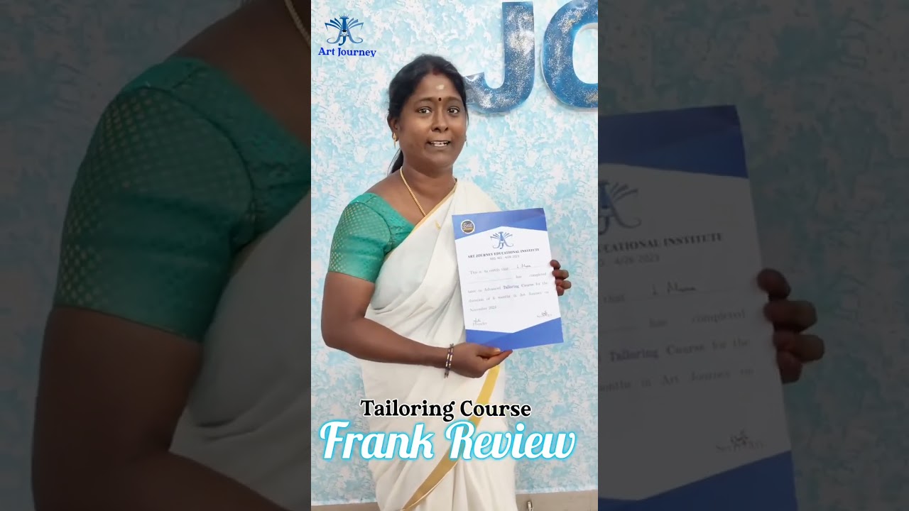 Tailoring course in Madurai / Art Journey /Madurai / Aari work course in Madurai