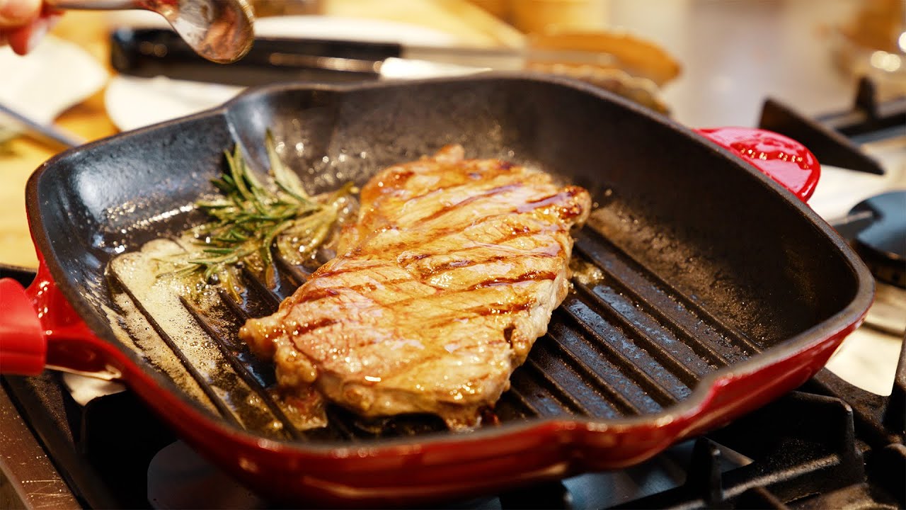 Rumpsteak in der Gusseisen Grillpfanne | Richtig zubereiten