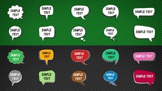 Animated Cartoon Speech Bubbles