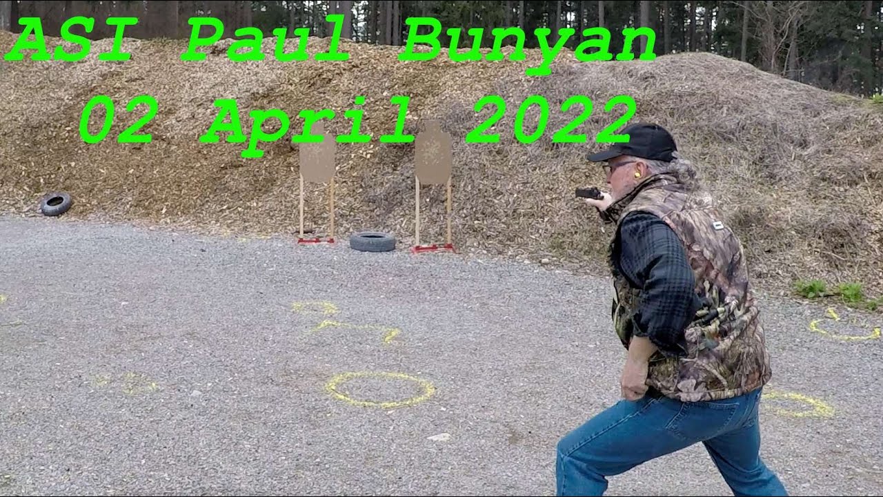 ASI 02 April 2022 Paul Bunyan with my Dan Wesson Guardian 45ACP