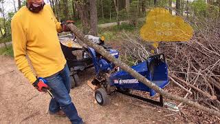 13-Powerhorse 420Cc 14Hp Wood Chipper In Action