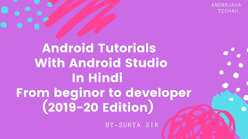 Android Studio Tutorial For Beginners - 1 | Android Tutorial | Android App Development(2019 Edition)