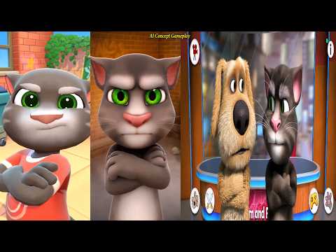 Talking Tom 2016 vs 2026 | Tom & Ben News Moves Challenge | AI Concept Gameplay