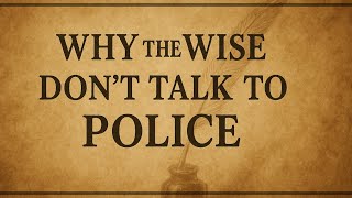 Why the Wise Dont Talk to Police