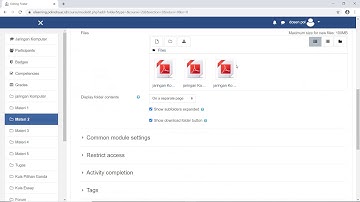 Tutorial LMS/Elearning Menggungah Materi Menggunakan Folder untuk Dosen