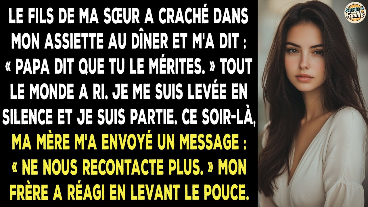 Mon Neveu A Craché Dans Mon Plat, Disant Que Je Le Méritais. Tout Le Monde A Trouvé Ça Drôle.