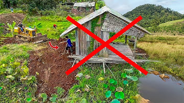 Incredible Teamwork! Komatsu D20 Bulldozer & 5 Ton Dump Truck in Precision Road Construction.