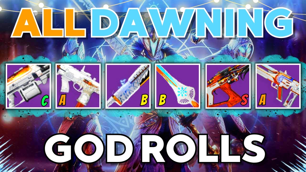 These Are The Dawning Weapons You Want To Look Out For This Year (Cookie Baking Time)