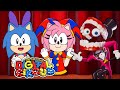 Sonic and amy watch the amazing digital circus