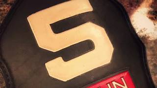 Time-Lapse Video of a Leather Helmet Front Being Made