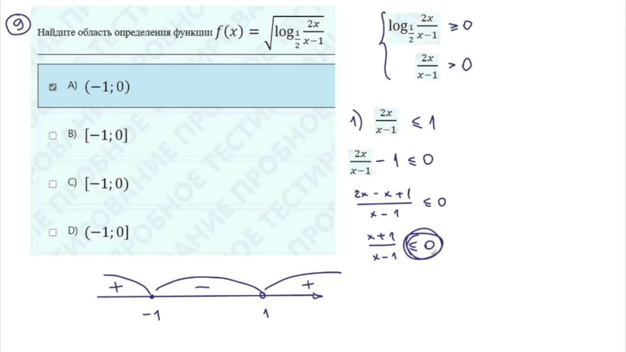 Новый ЕНТ 2026 по Математике от НЦТ | Вариант 2 | Полное решение | Задача 9