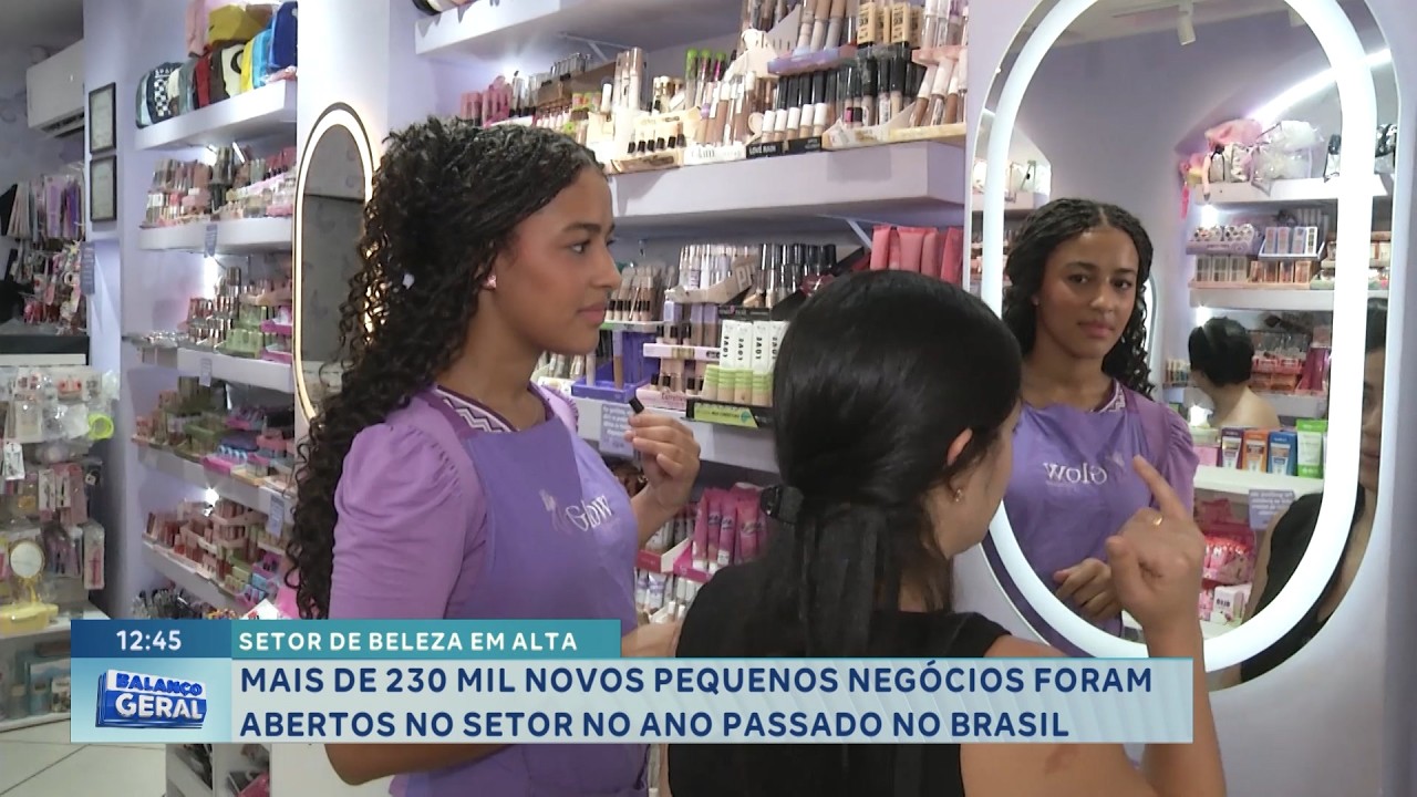 Setor de beleza em alta: Mais de 230 mil pequenos negócios foram abertos no Brasil.