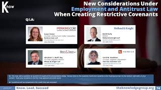 Employment and Antitrust Law CLE: New Considerations
