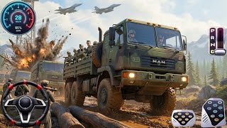 Indian Army Cargo Truck Driving Game 2026 - Offroad City Army Truck Transport - Android Gameplay screenshot 5