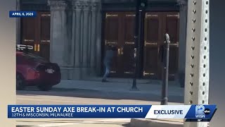 Exclusive: Video shows officers confronting axe-wielding man inside Milwaukee church