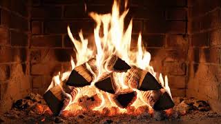 9HR Rustic Brick Fireplace | Cozy Hearth for Deep Sleep & Relaxation | Static TV Background
