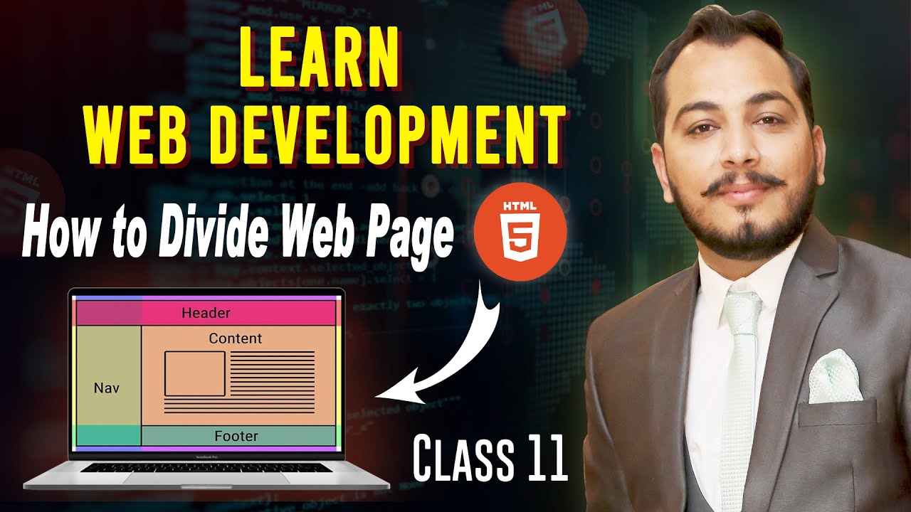 How to Divide a Web Page into Multiple Sections | Web Development Tips ...