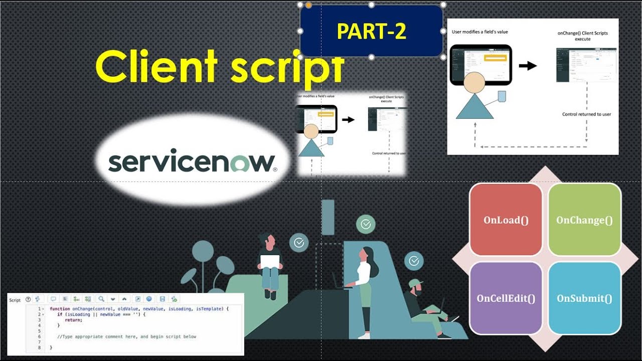 servicenow set assignment group client script