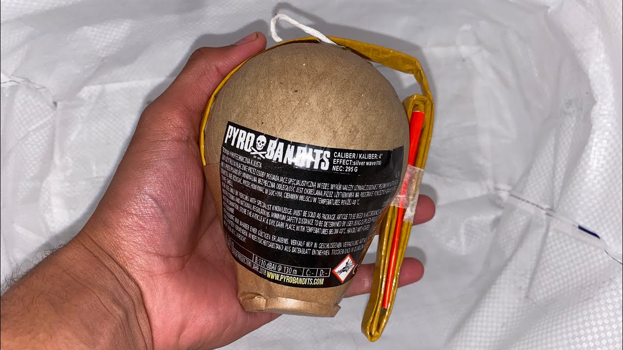 4” INCH TITANIUM SALUTE SHELL - 100mm 295g PYROBANDITS