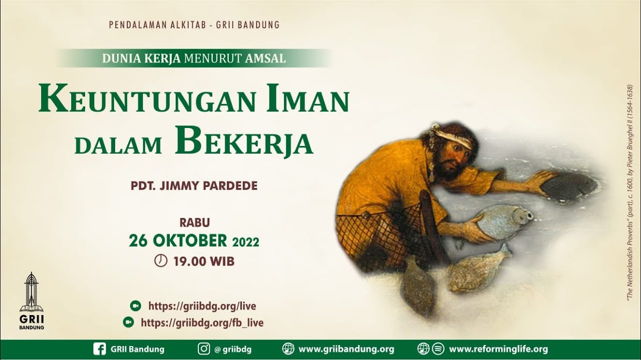 Keuntungan Iman Dalam Bekerja - Pdt. Jimmy Pardede - PA - 26 Oktober 2022