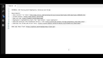 Set up - 1 of 2 - How to write End to End Tests Using Nightwatch, Selenium and Google Chrome