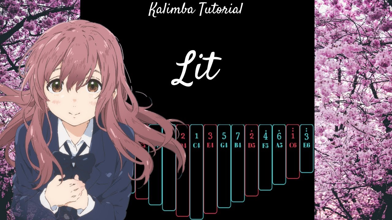 【 Kalimba Tutorial 】 Lit from Koe no Katachi "A Silent Voice 聲の形"