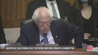 Bernie Sanders presses Norfolk Southern CEO Alan Shaw on guaranteeing paid sick days for all workers