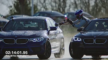 BMW M5 Sets 2 Guinness World Records While Refueling Mid-Drift | BMW USA