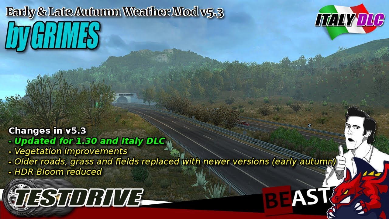 ETS2 | weather mod "Early and Late Autumn Weather Mod v5.3 for 1.30" by ...