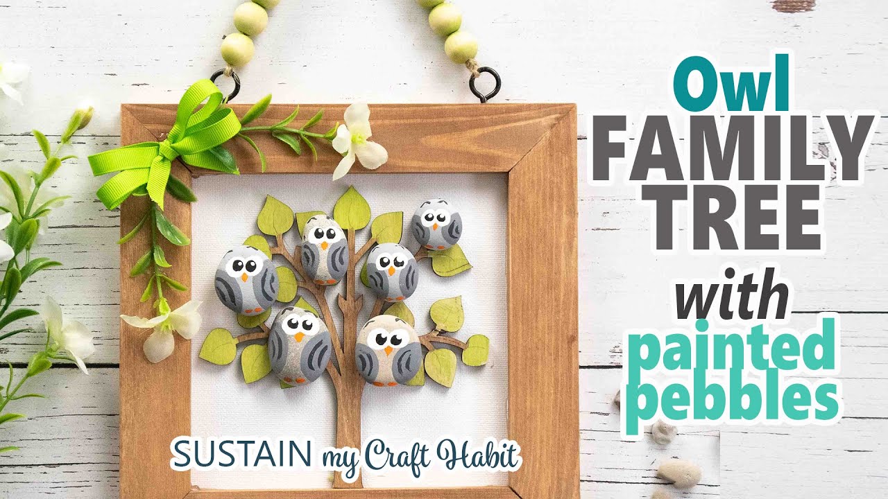 Cute DIY Family Tree Craft Ideas with Painted Rocks 🌸