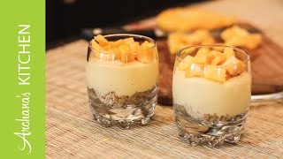 No Bake Eggless Mango Cheesecake Recipe by Archanas Kitchen