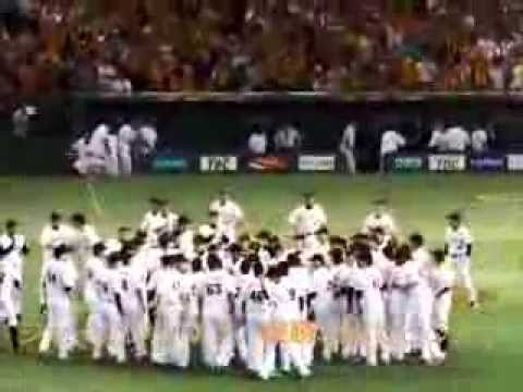 2013.9.22　読売ジャイアンツV2　胴上げの瞬間