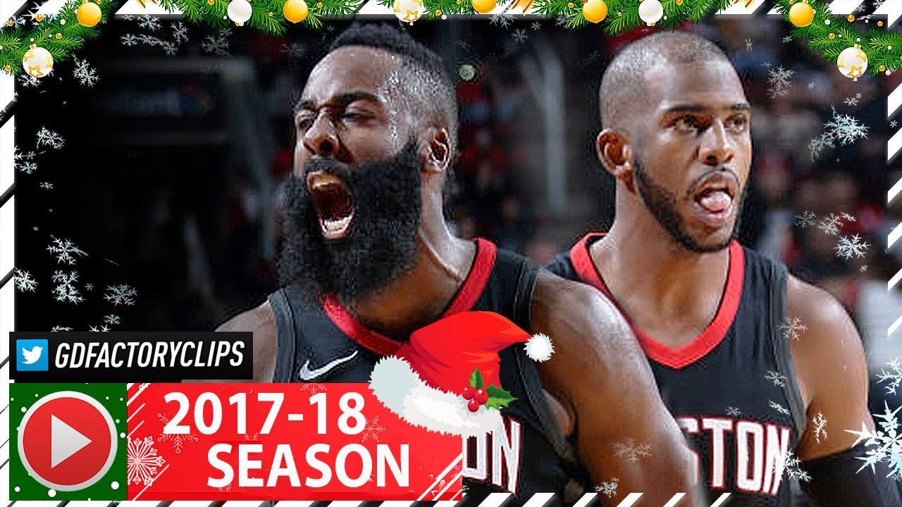 James Harden & Chris Paul Full Highlights vs Spurs (2017.12.15) - 28 Pts Each!