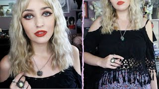 SPOOKY 70s INSPIRED GRWM - Makeup, Hair + Outfit