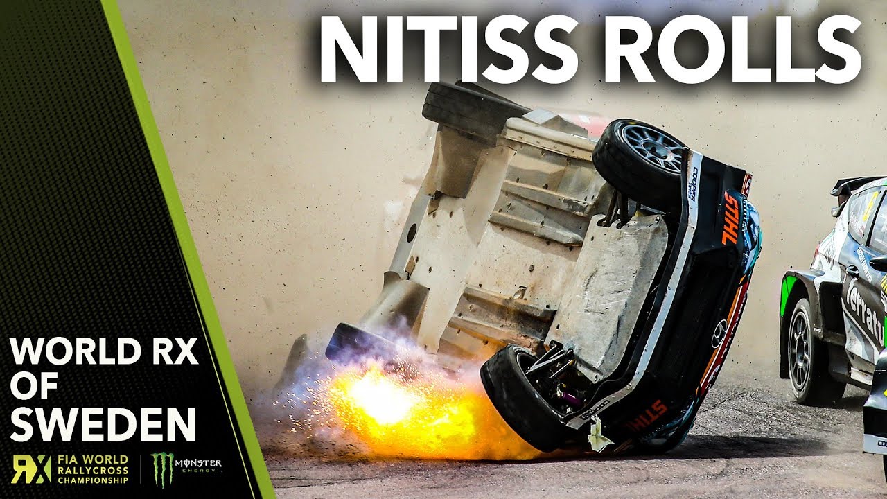 Nitišs' WILD ROLL! | 2019 Swecon FIA World Rallycross of Sweden