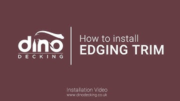 How to Install Edging / Corner Trim, Composite Decking Installation.