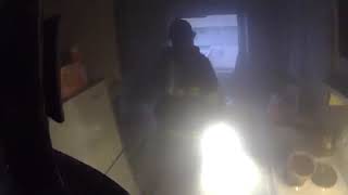 Apartment fire with Multiple Rescue (Helmet Cam)