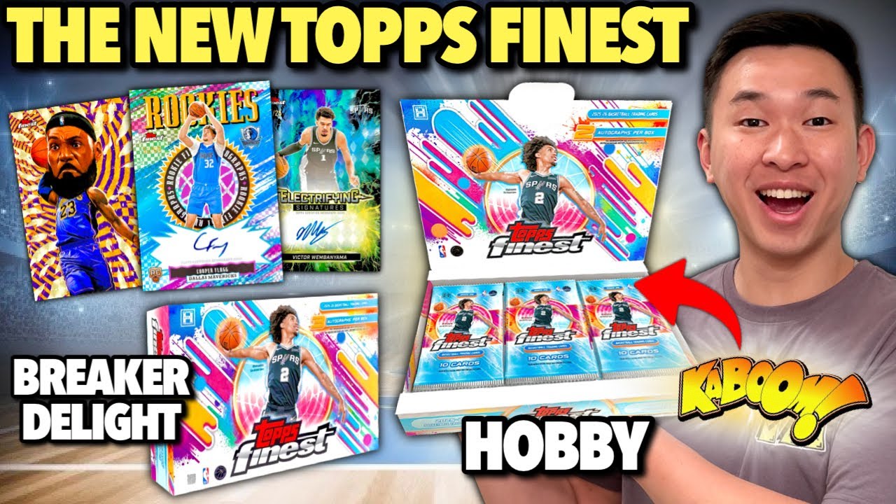 TOPPS FINEST BASKETBALL HAS ARRIVED (KABOOM x2)! 😱🔥 2025-26 Finest Hobby & Breaker Delight Review