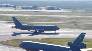 KC-46A & KC-10 Tankers Launch from Travis AFB | Joint Refueling Training | Feb 2023