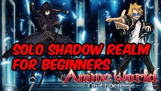 Shadow Realm Insane Solo as Beginner Anime World Tower Defense